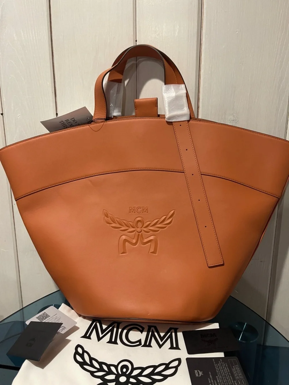 MCM Himmel Tote in Spanish Nappa Leather NWT full inclusion - see last picture - Picture 12 of 14